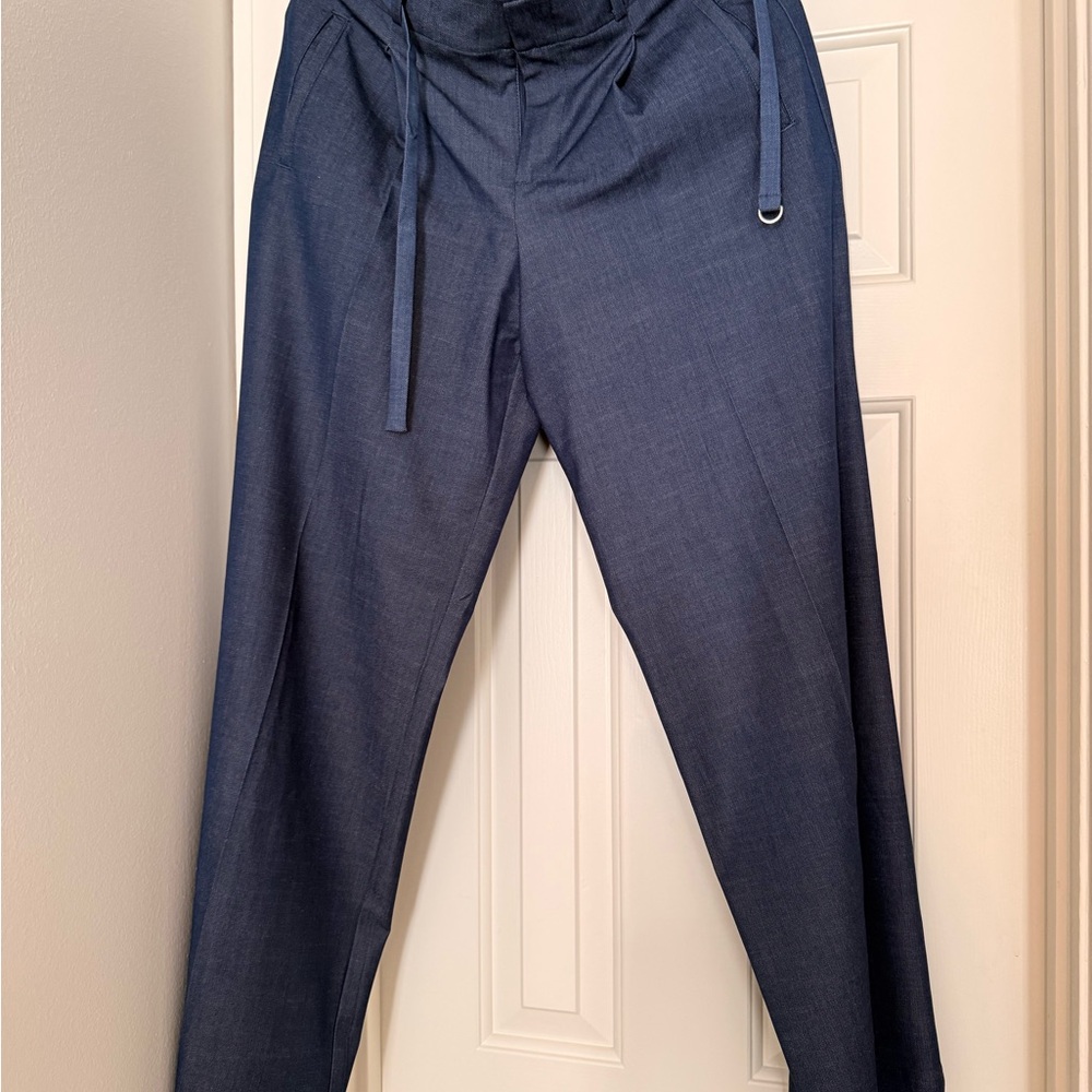 Zara Wide Leg High Waist Trousers with belt - Picture 2 of 4